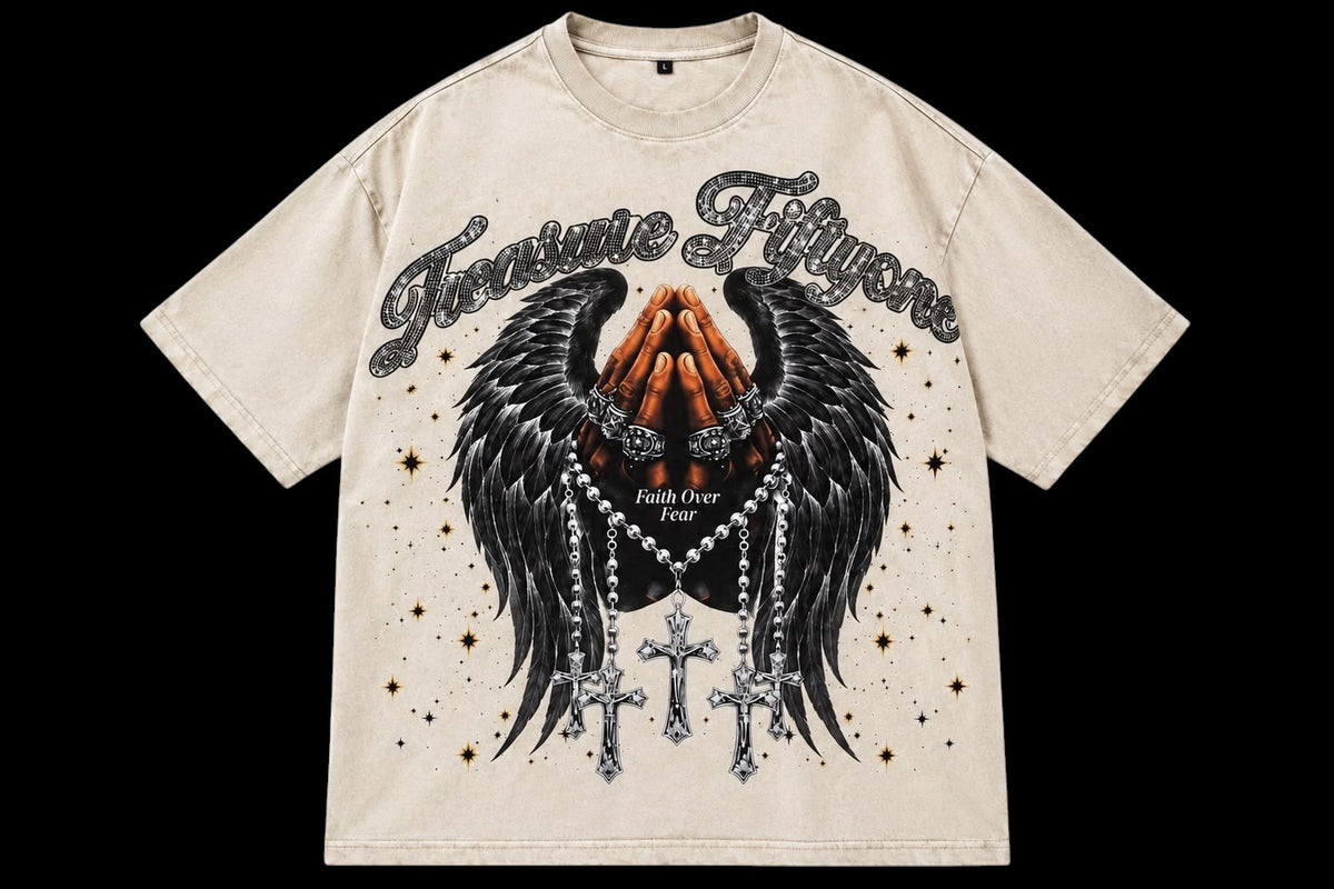 Cream Faith Over Fear Set (Mens)